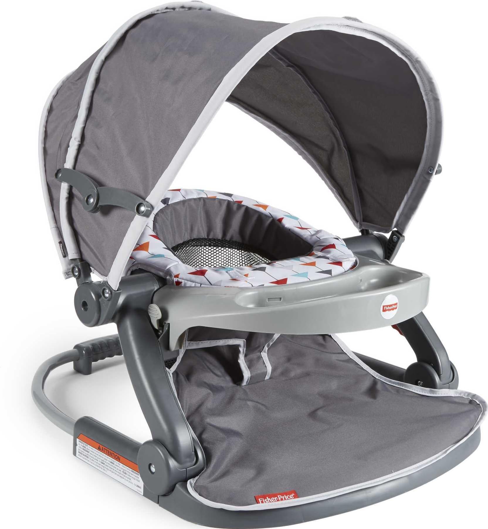 Fisher-Price travel baby chair with snack tray for on-the-go feeding