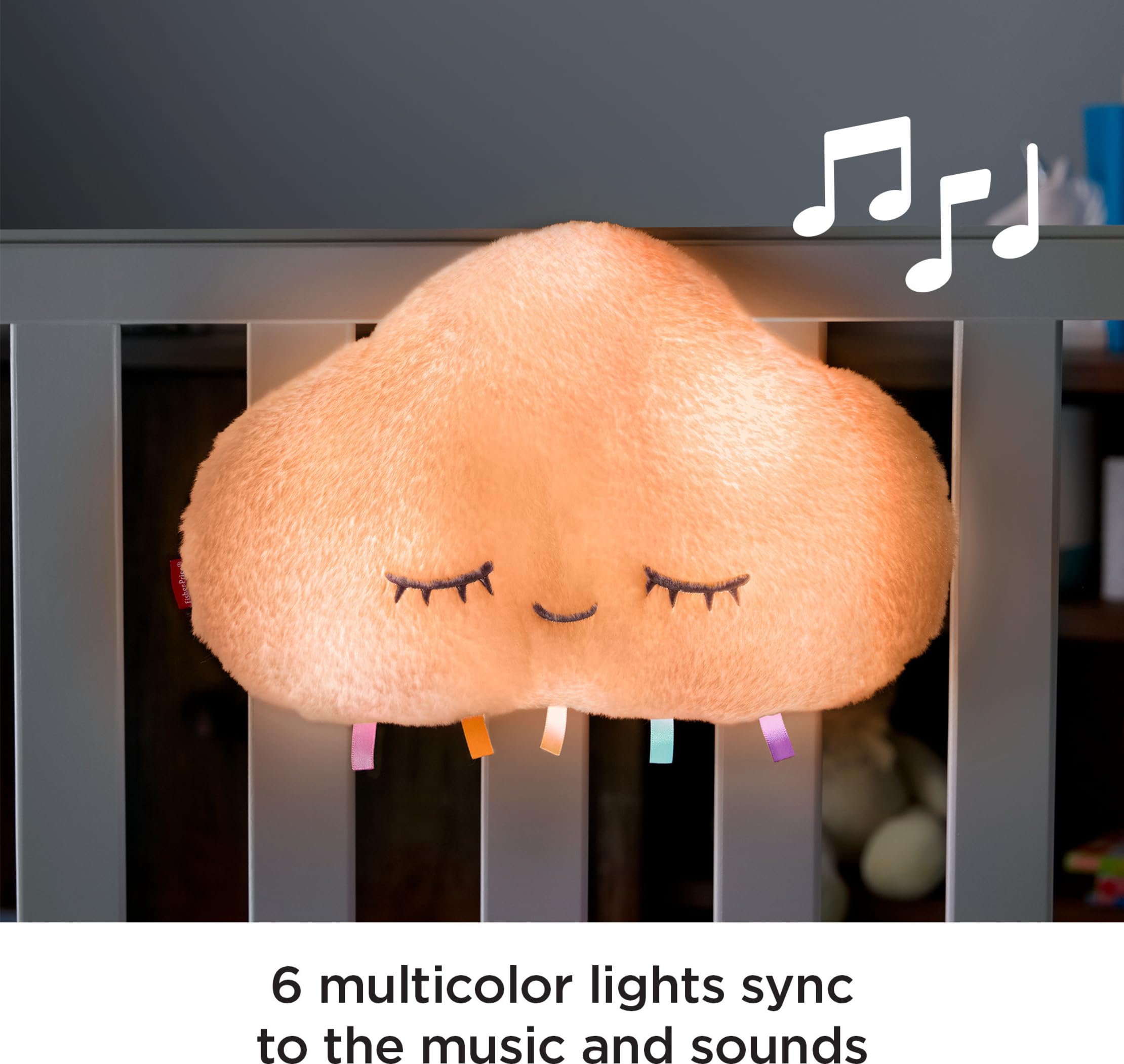 Fisher-Price Twinkle & Cuddle Cloud allows customization of sounds and colors