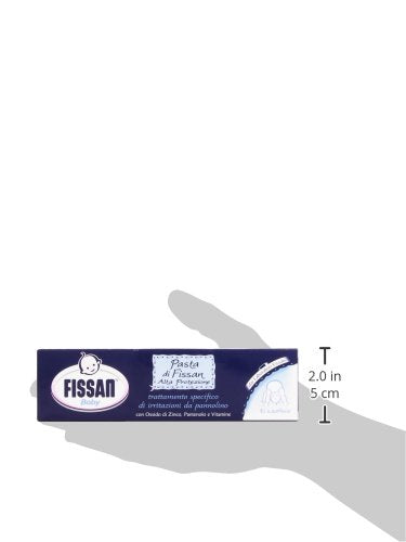 Fissan ingredients include panthenol and vitamins for skin comfort.