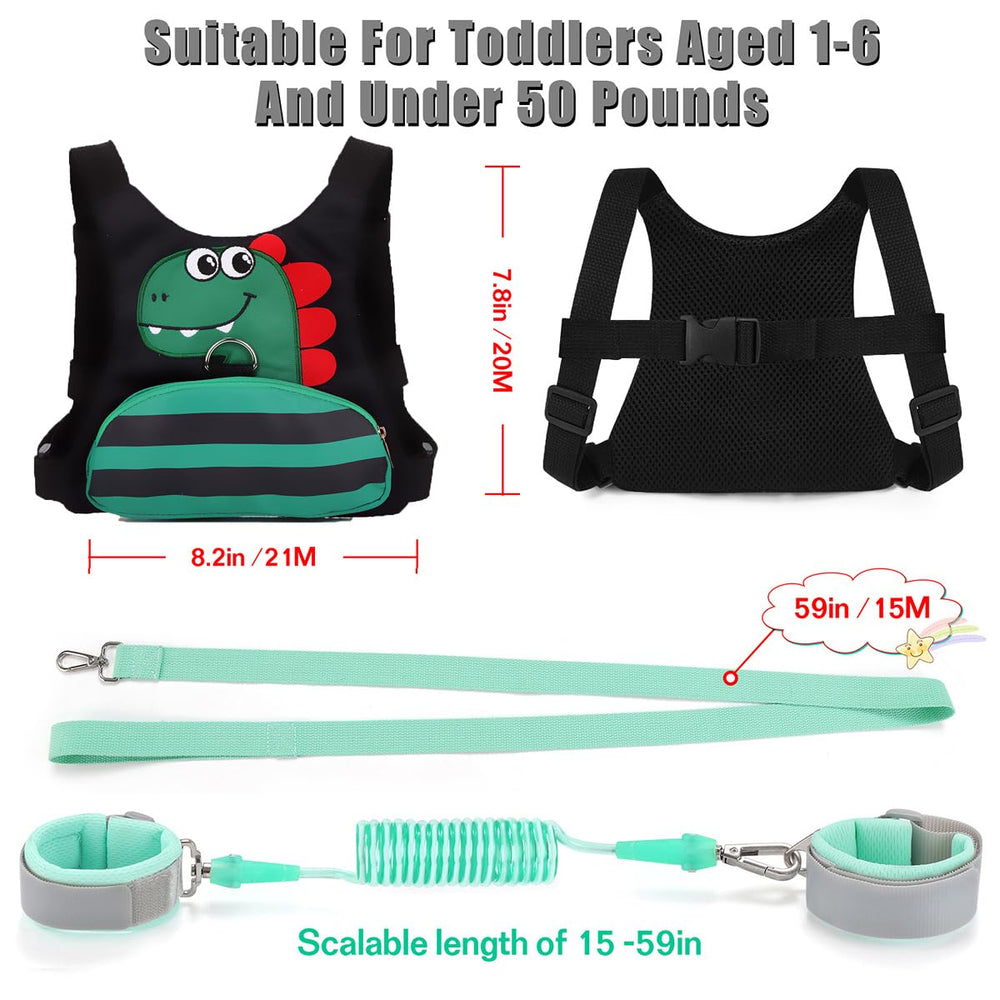 FITARTS anti-lost strap with wrist link keeps kids close in crowds.