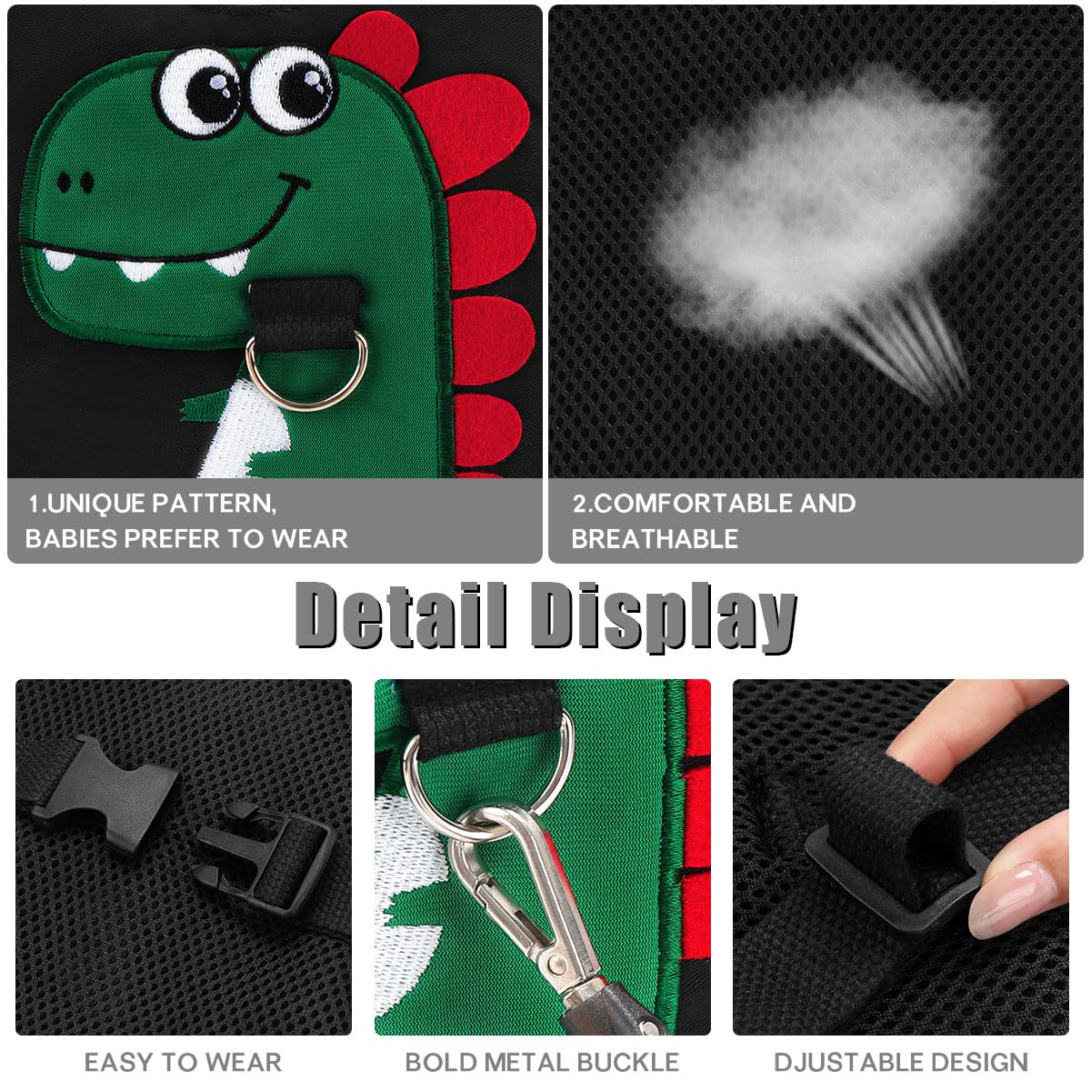 FITARTS detachable strap design allows quick size adjustments for growing kids.
