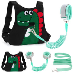 FITARTS toddler leash harness black with secure straps for safe outings.