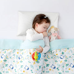 Fittia 14x20 pillowcase close-up demonstrates soft-touch fabric for gentle sleep.