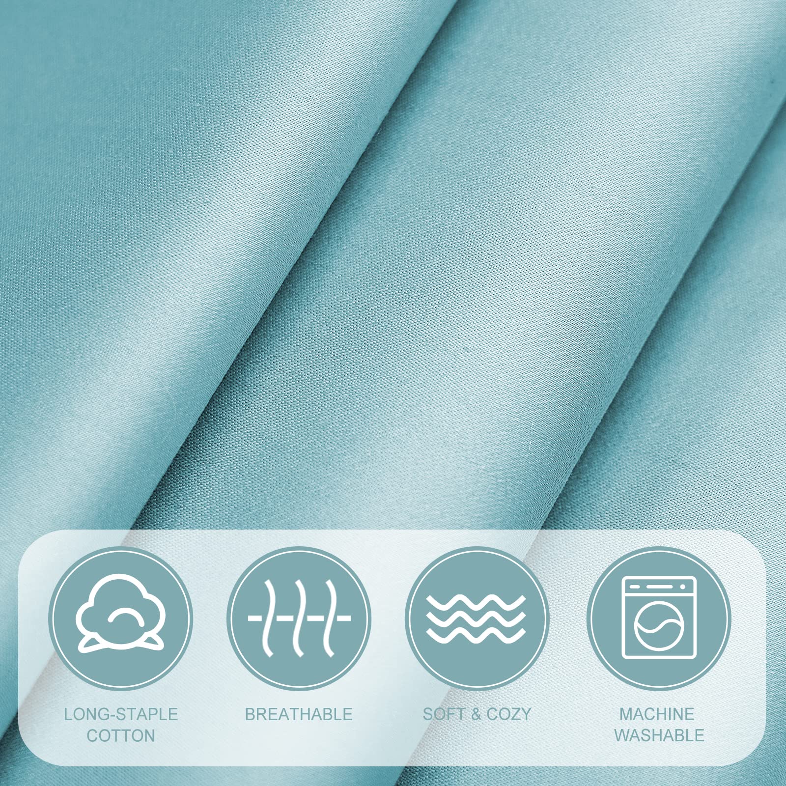 Fittia durable pillowcase withstands frequent washing and keeps shape