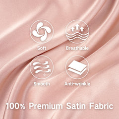 Fittia toddler pillowcase closeup satin texture emphasizing smooth, skin-friendly feel