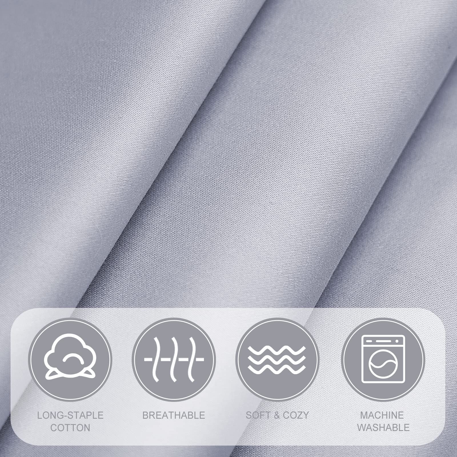 Fittia travel-friendly 14x20 pillowcase closeup showing compatibility with travel pillows