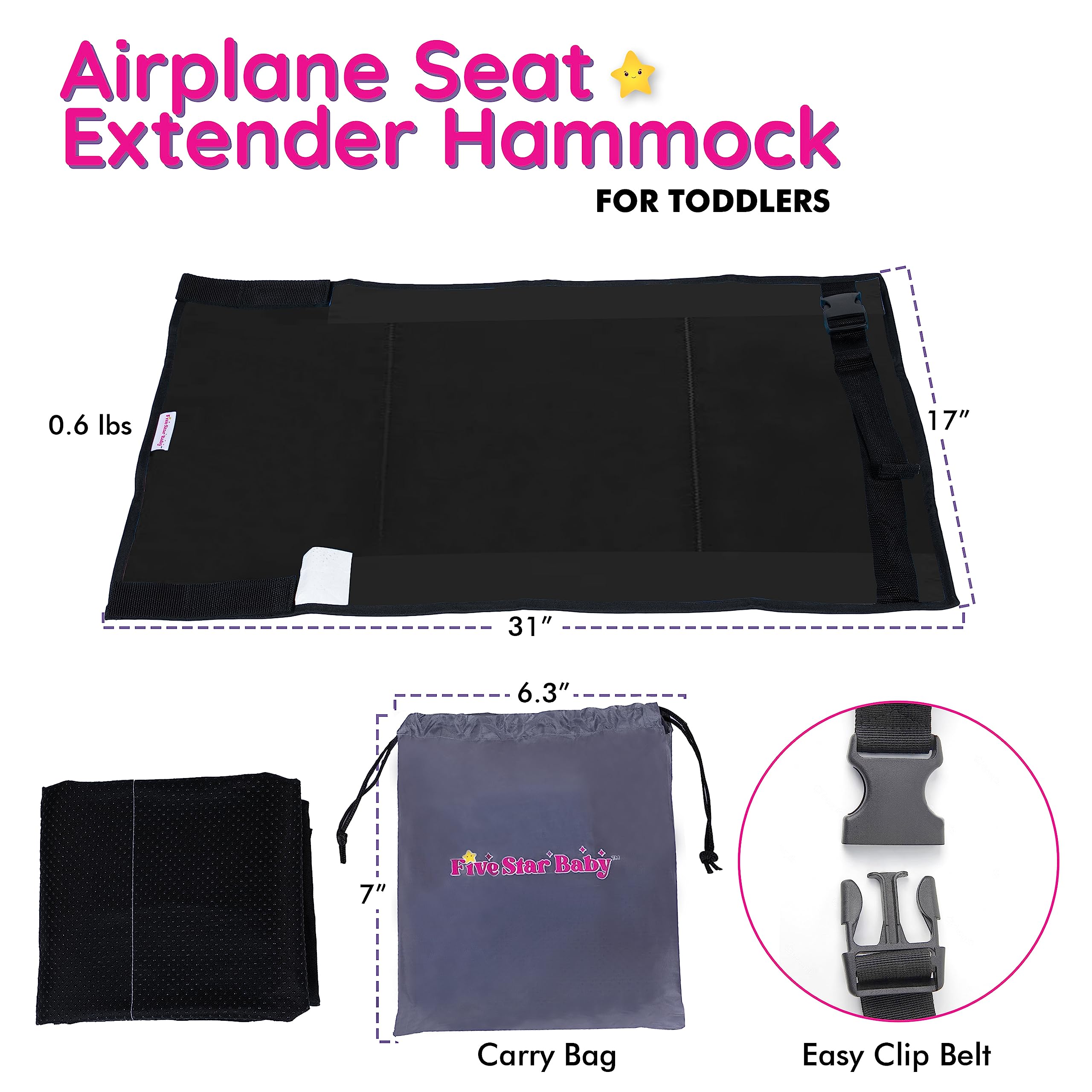 FIVESTARBABY travel essential keeps kids entertained and comfortable.