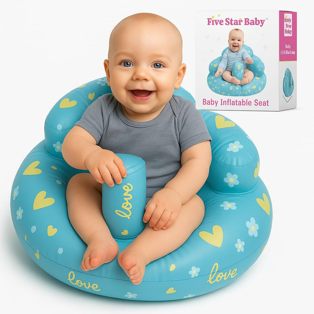FIVESTARBABY blue travel-friendly seat fits in bags