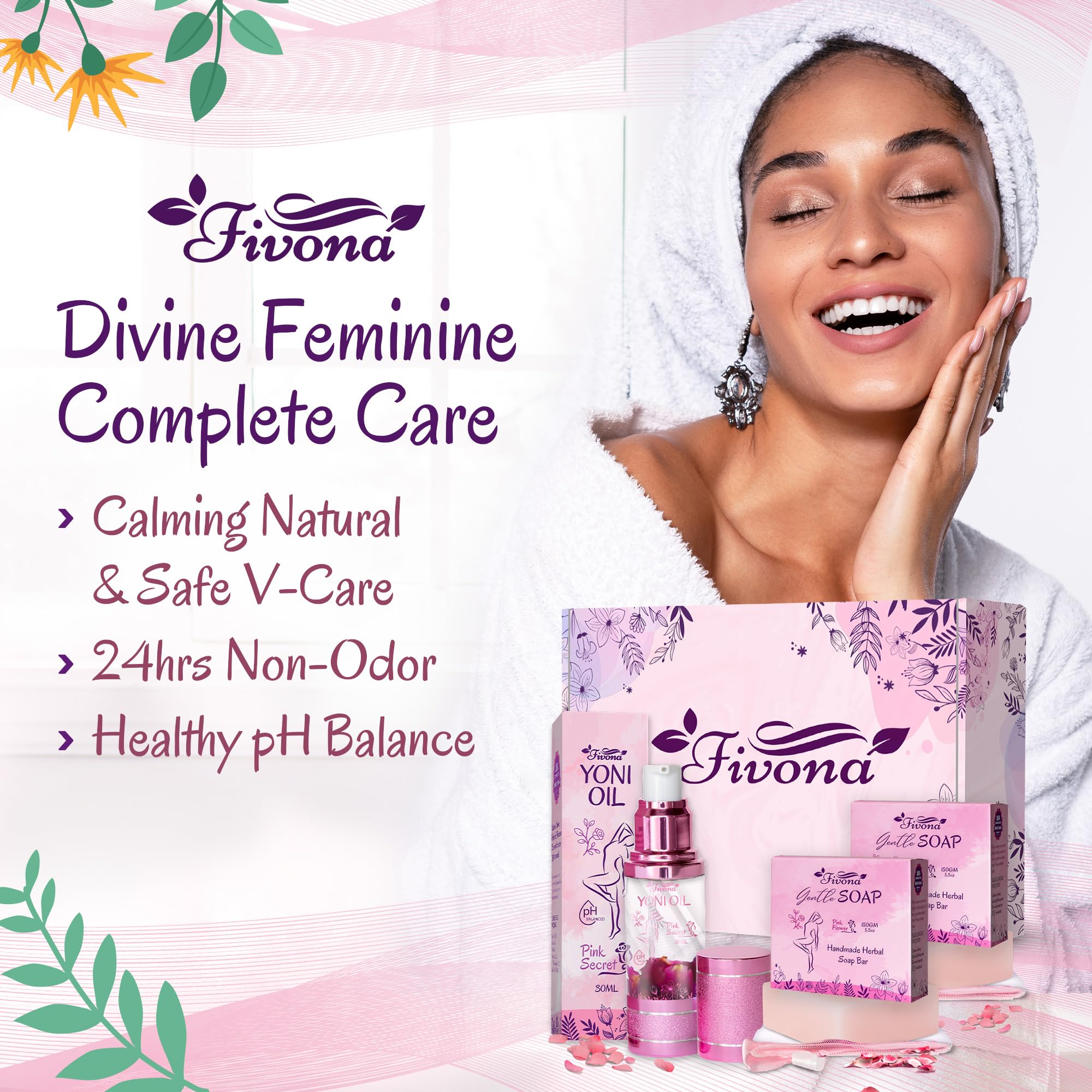 FIVONA gift-ready feminine care set showcased as a thoughtful present.
