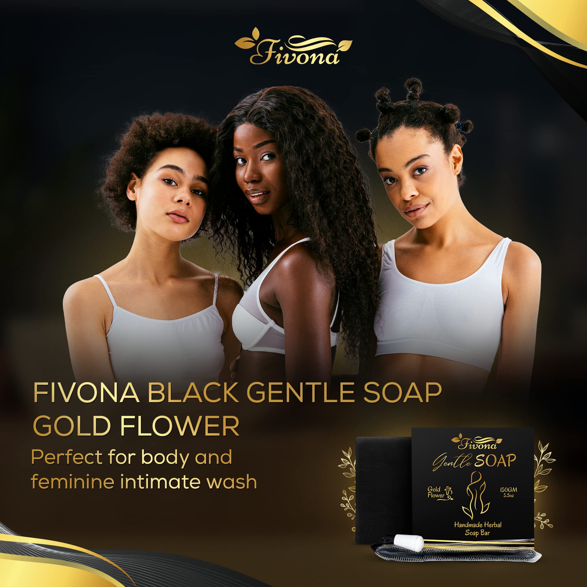 FIVONA Herbal fragrance close-up highlights soothing notes for cleansing.
