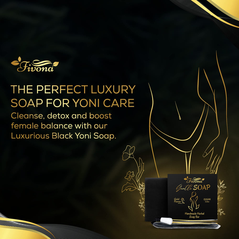 FIVONA Yoni-care scene emphasizes balanced, gentle wash.