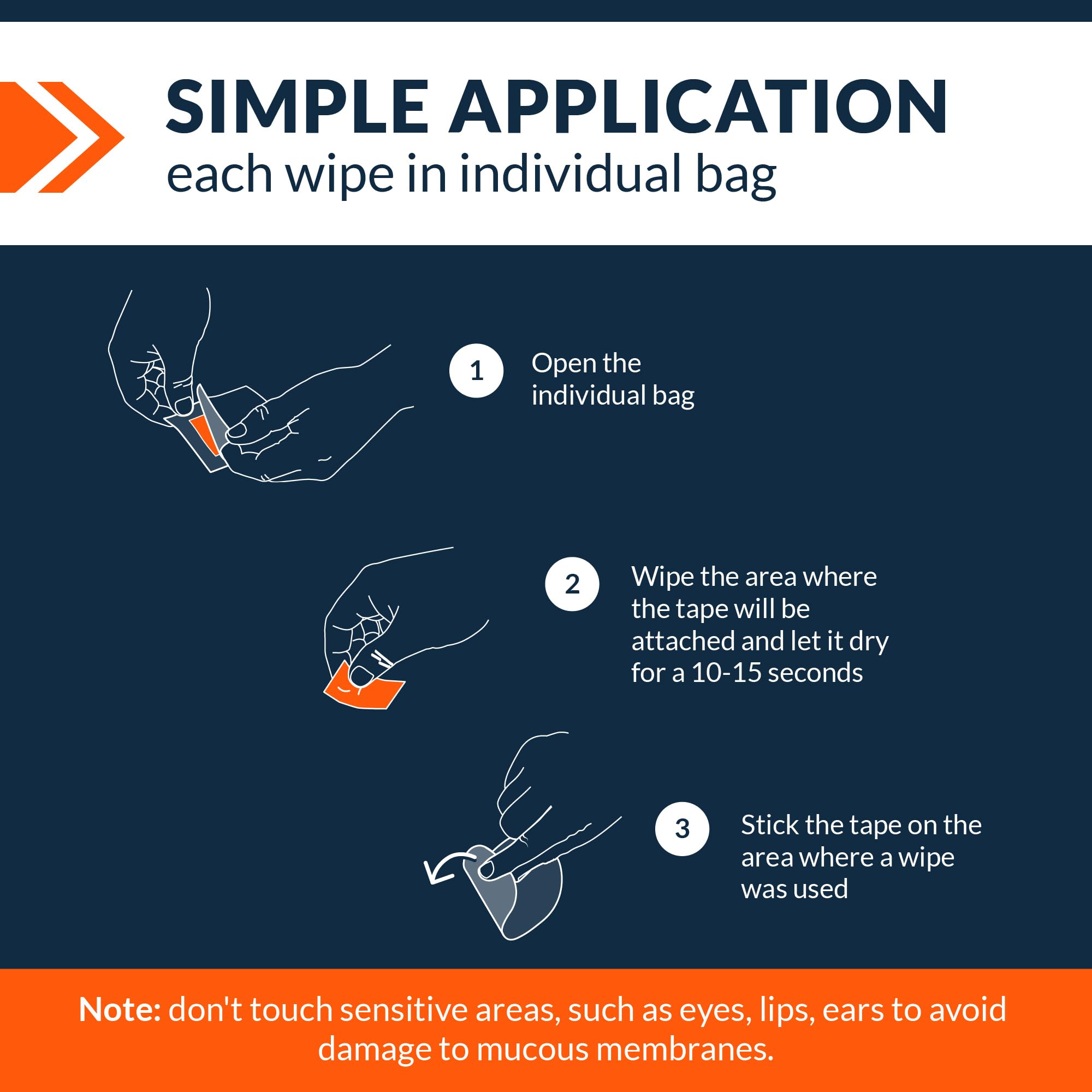 Fixic Attachment-Shield Wipe: protects skin during device attachments