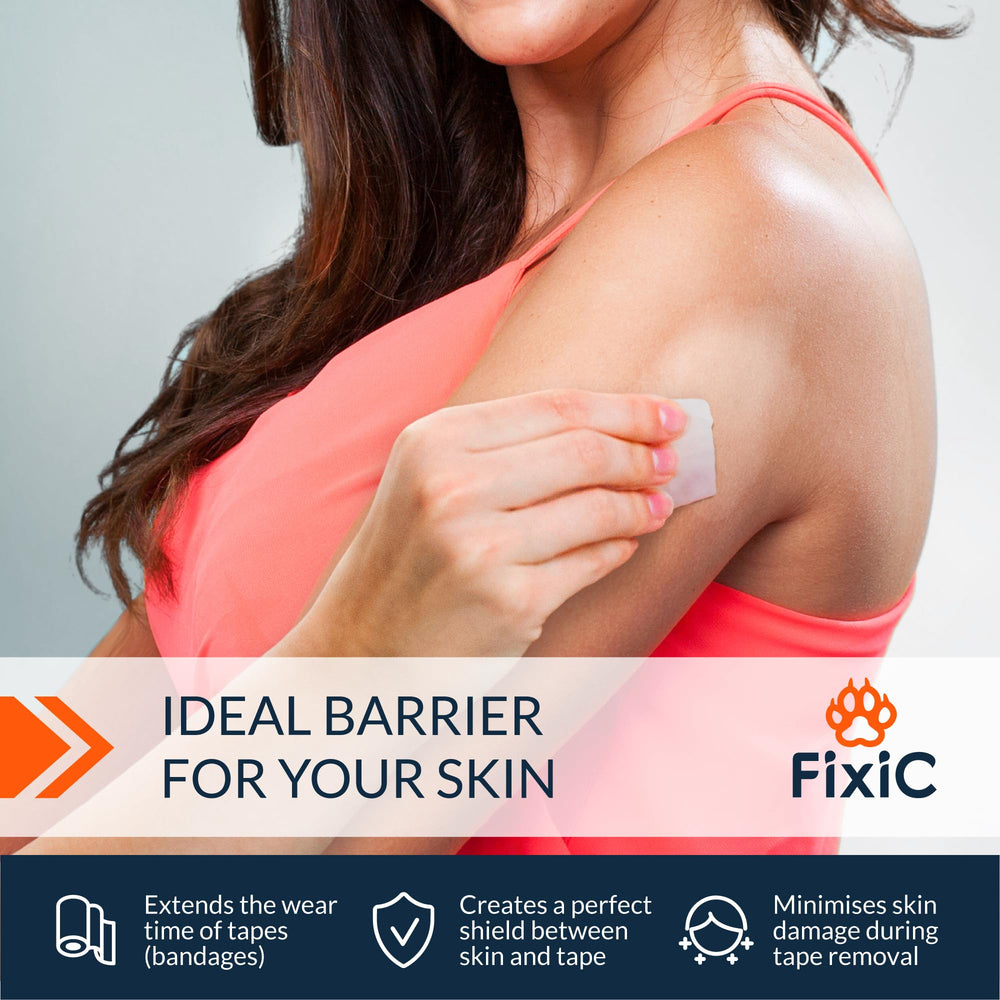 Fixic Barrier Wipes adhesion-boost: enhances tack for bandages