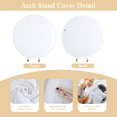 Fixoro circle backdrop with elastic buckle for secure fit during events