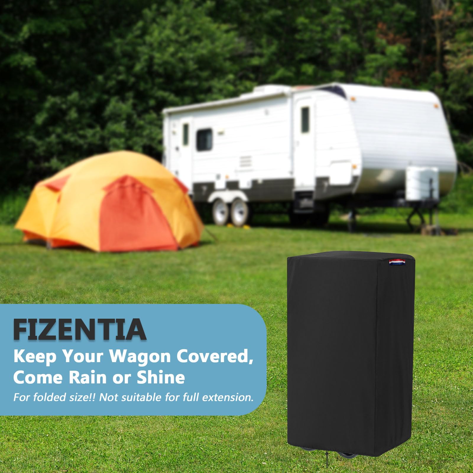 Fizentia wagon cover fits Jeep Wagon 30L x 25W x 42H for secure storage.