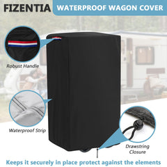 Fizentia wagon cover double-stitched seams prevent water seepage.