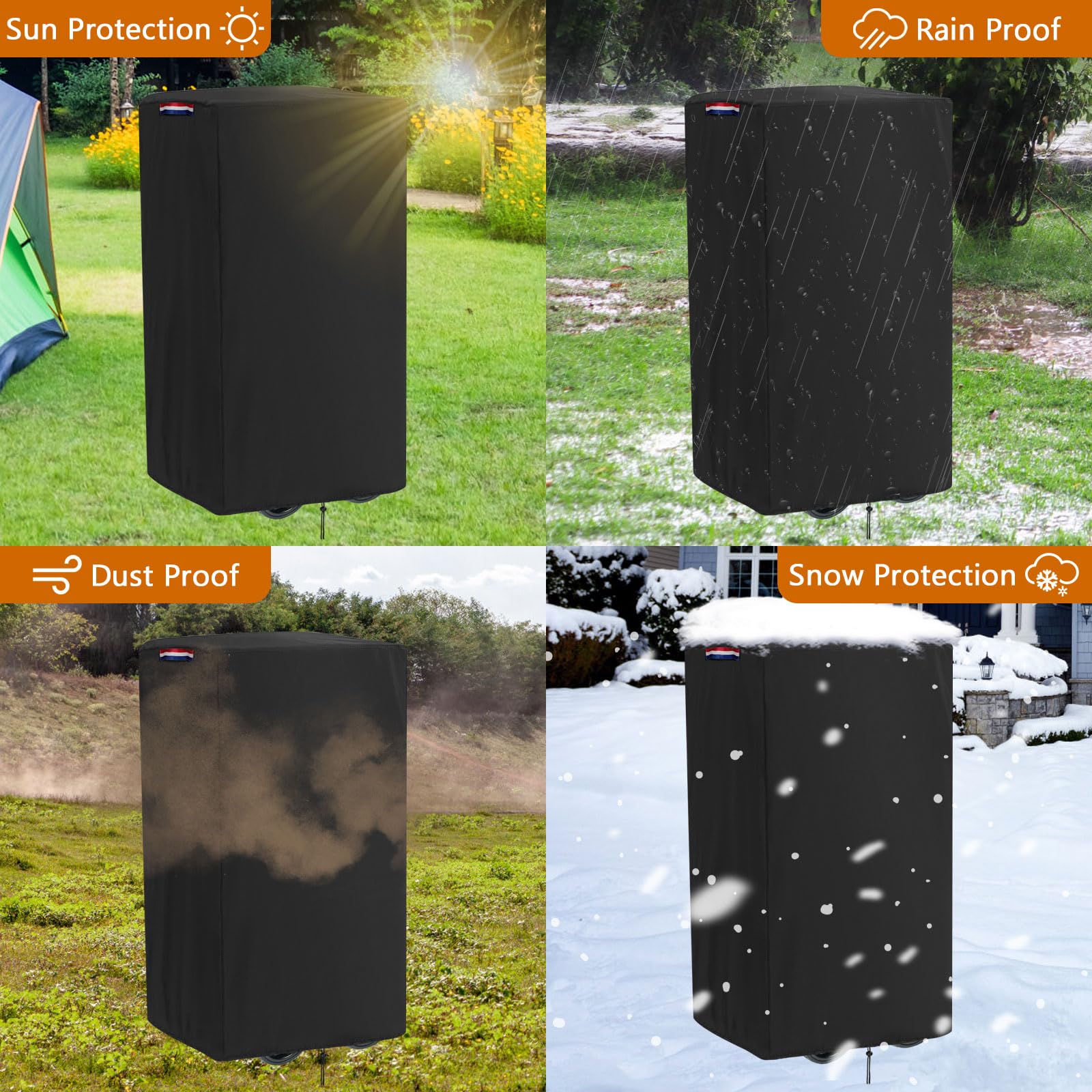 Fizentia wagon cover easy cleaning and compact storage after use.