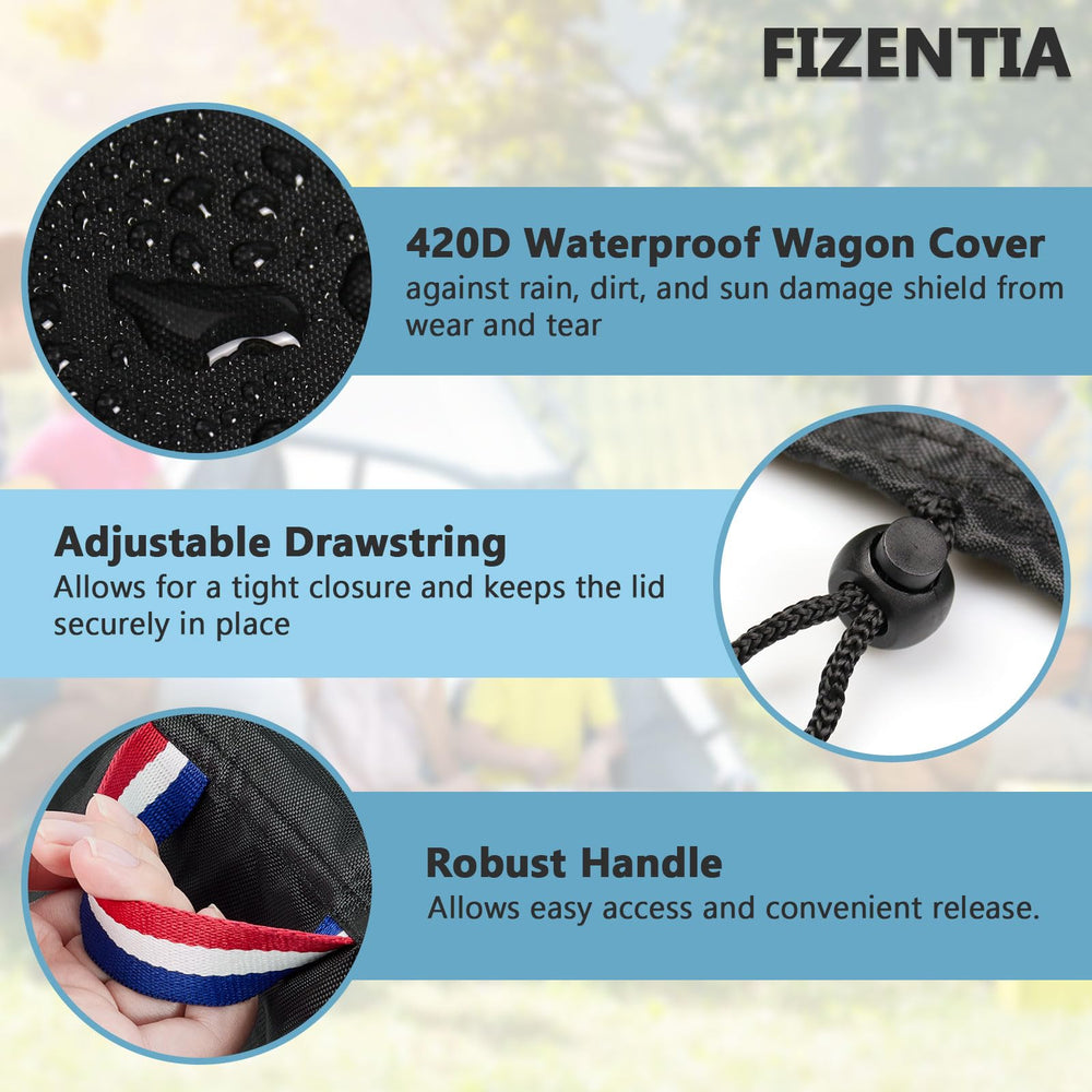 Fizentia easy-clean cover cleans quickly and folds compactly for storage