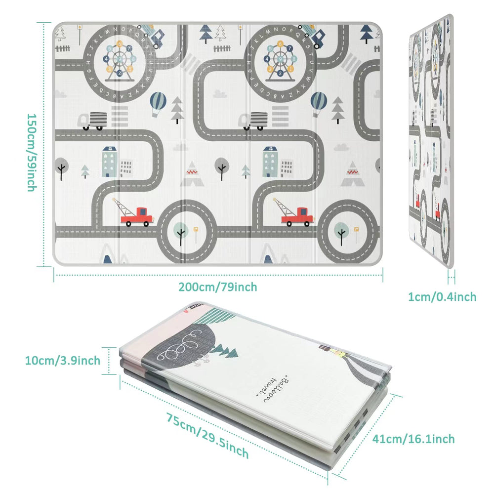 FLAGAV baby play mat foam close-up highlights soft, non-toxic cushioning for crawling adventures
