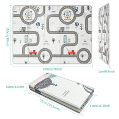 FLAGAV baby play mat foam close-up highlights soft, non-toxic cushioning for crawling adventures