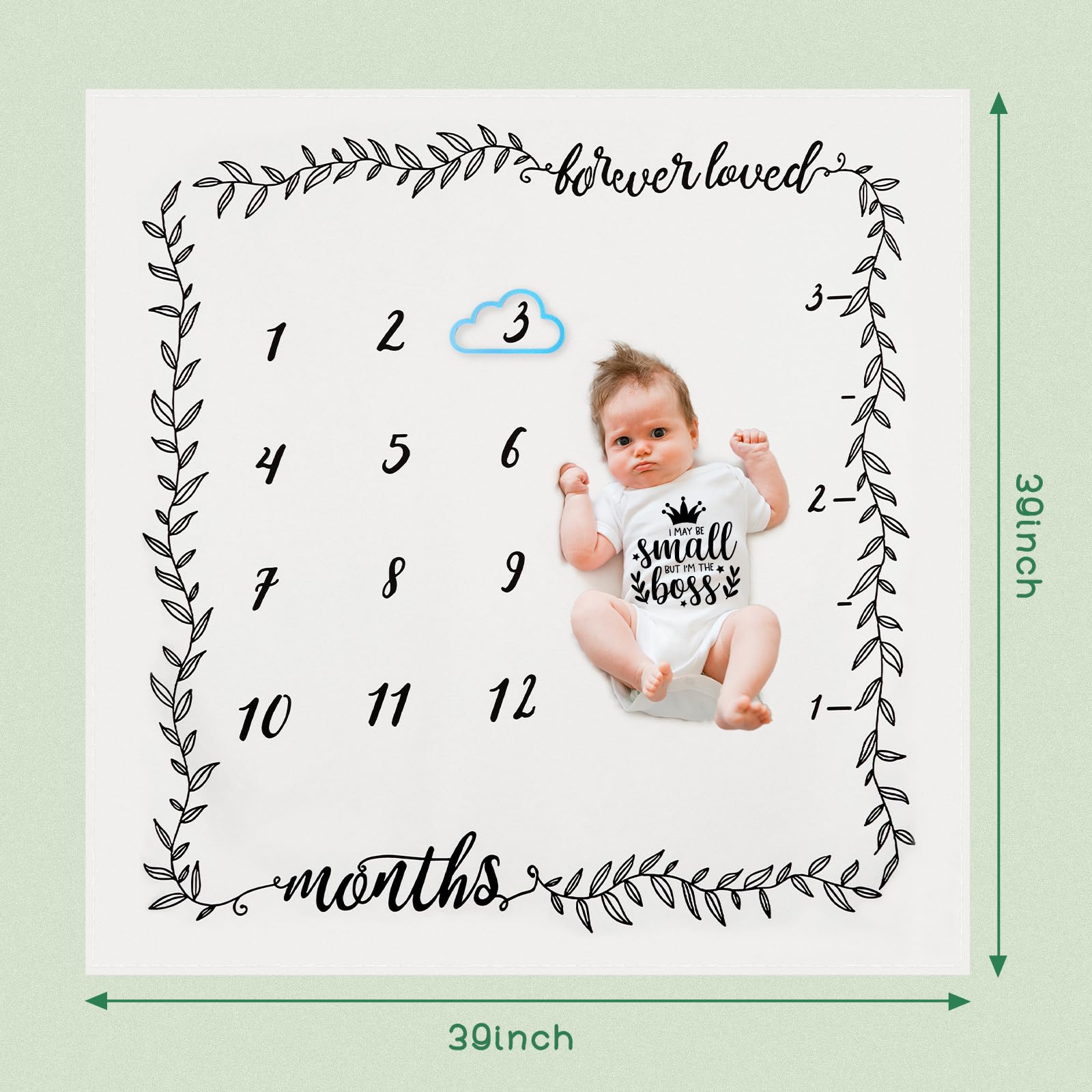 FLAIR GIFTS Hello World acrylic sign for nursery décor