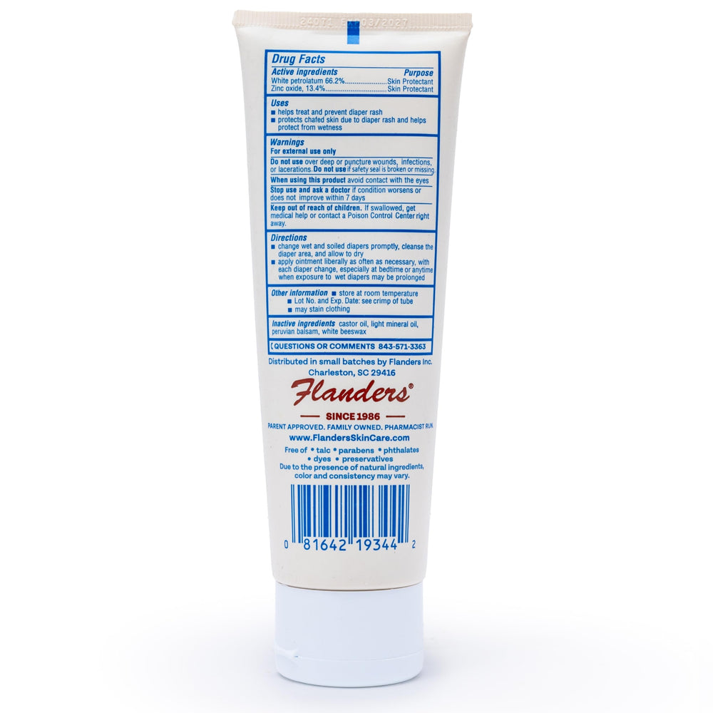Flanders Buttocks Ointment tube with cap for convenient everyday use.