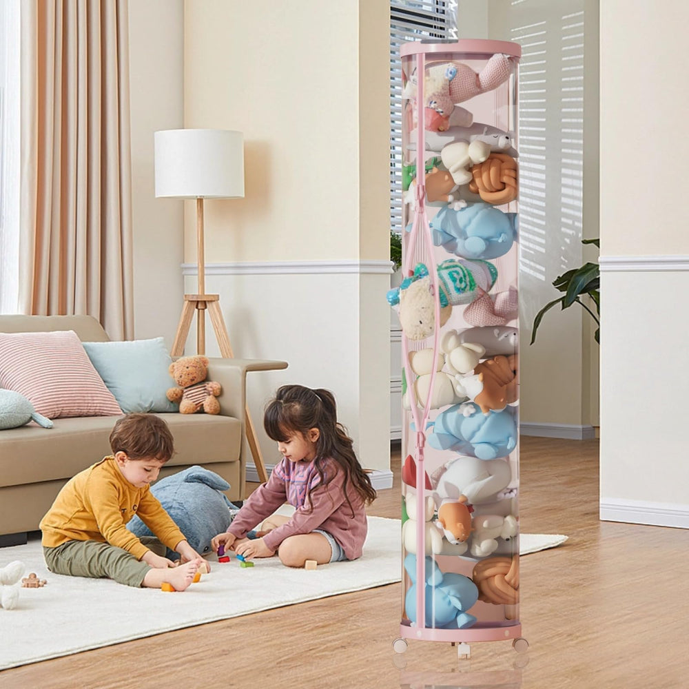 Flarelyare lid seals protect plush toys from dust and moisture between uses.