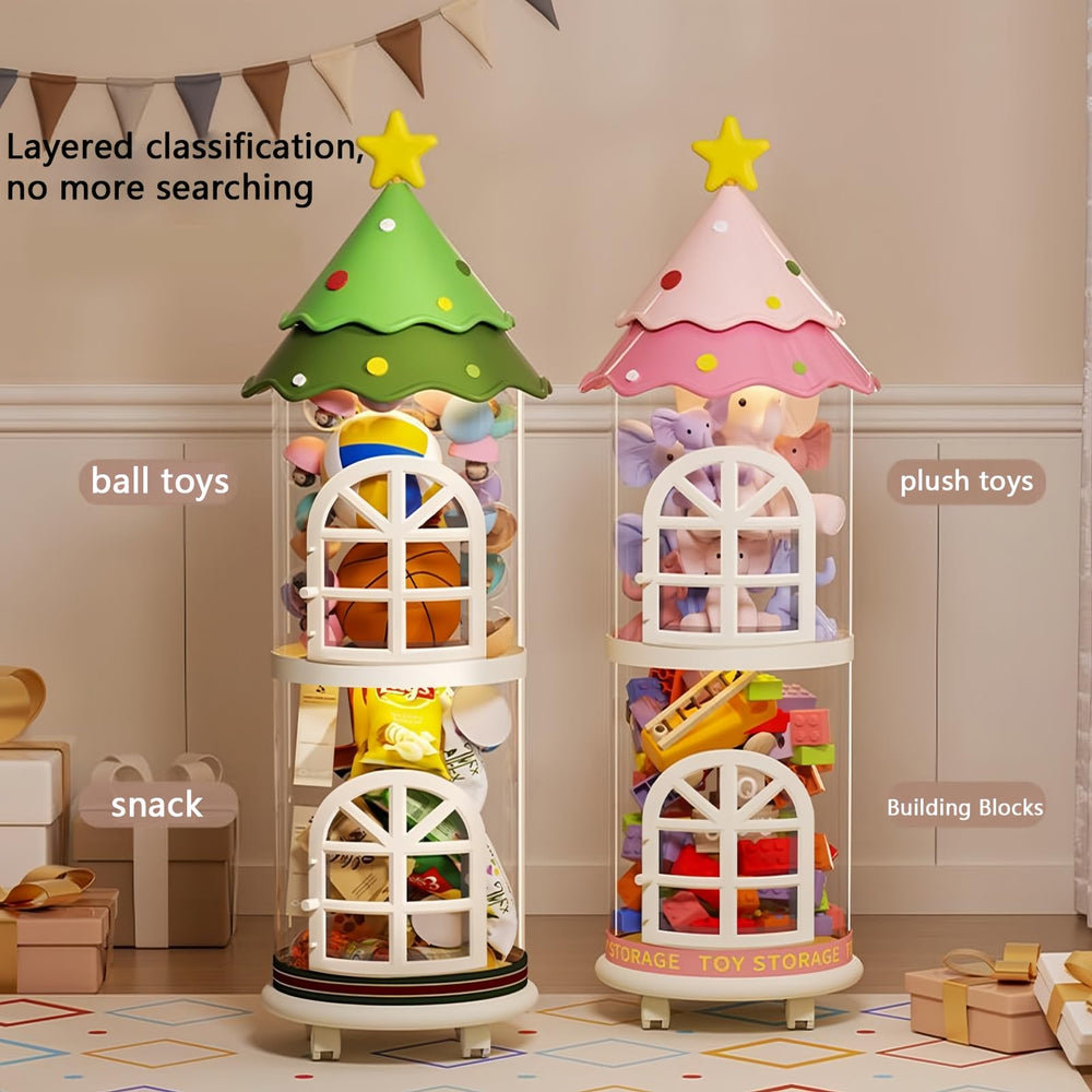 Flarelyare zoo storage tube two-tier design fitting multiple plush toys.