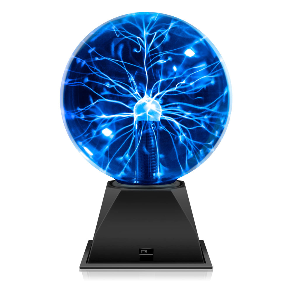 Flashmen plasma ball lamp 6-inch blue glow ideal for hands-on learning.