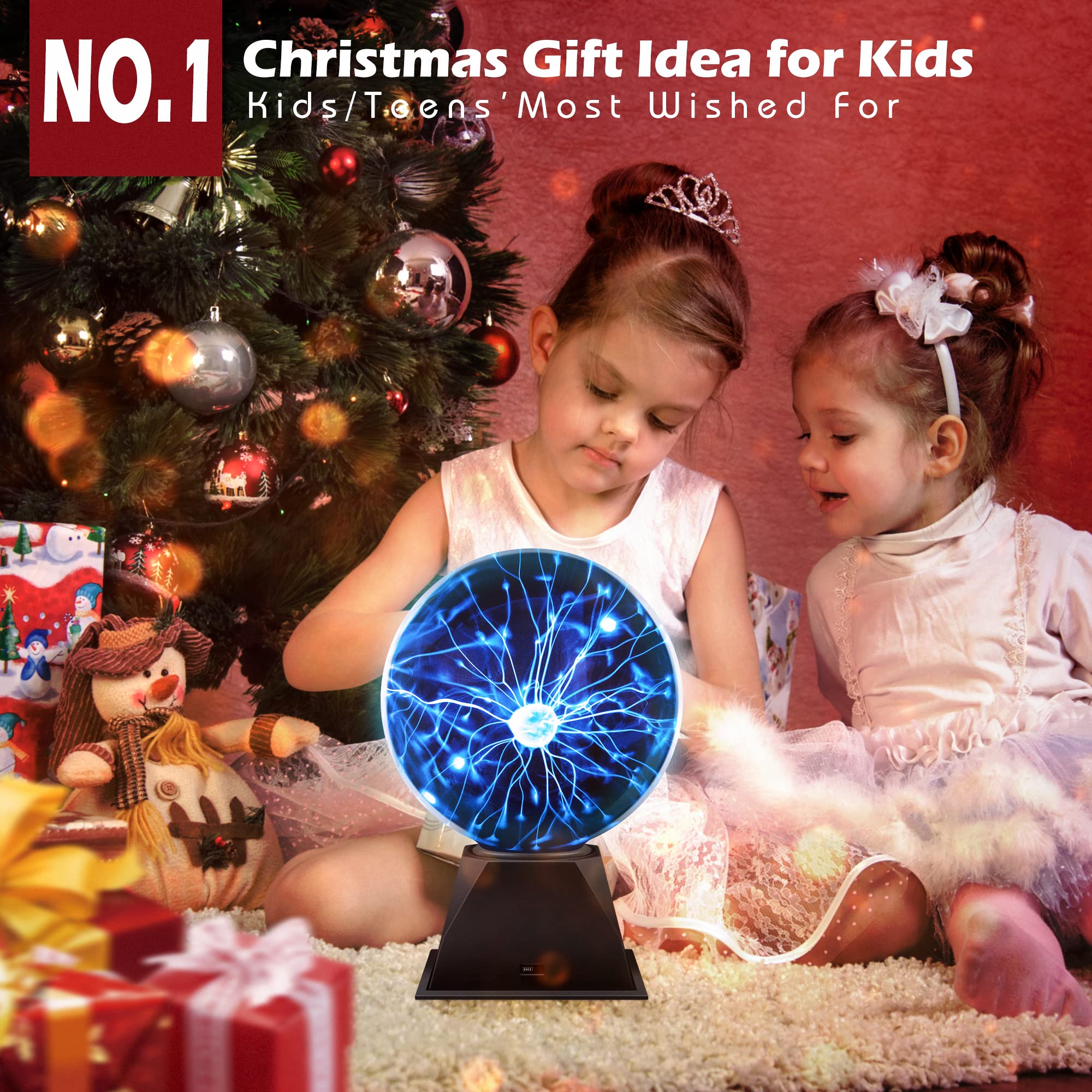 Flashmen plasma ball lightning dances to music for engaging visuals.