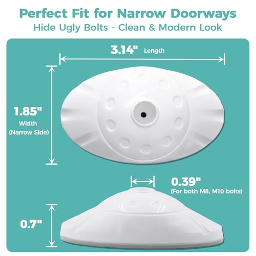 Flauzmann gate wall cup diamond protector protects narrow doorways from scuffs during use.