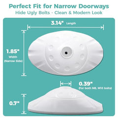 Flauzmann gate wall cup diamond protector protects narrow doorways from scuffs during use.