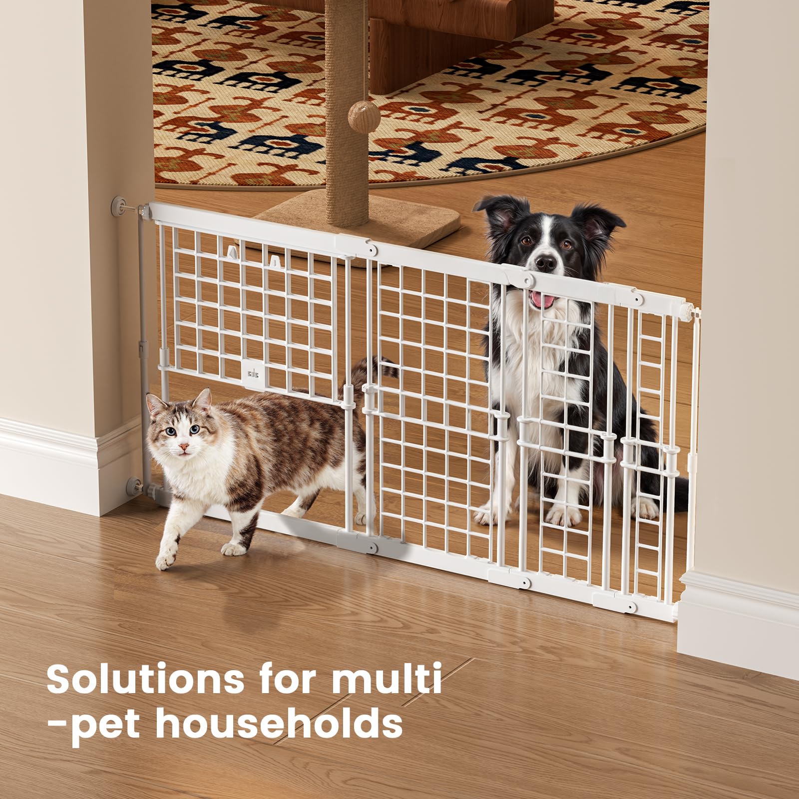 Fldofaves step-over design lets adults pass easily while pets stay contained