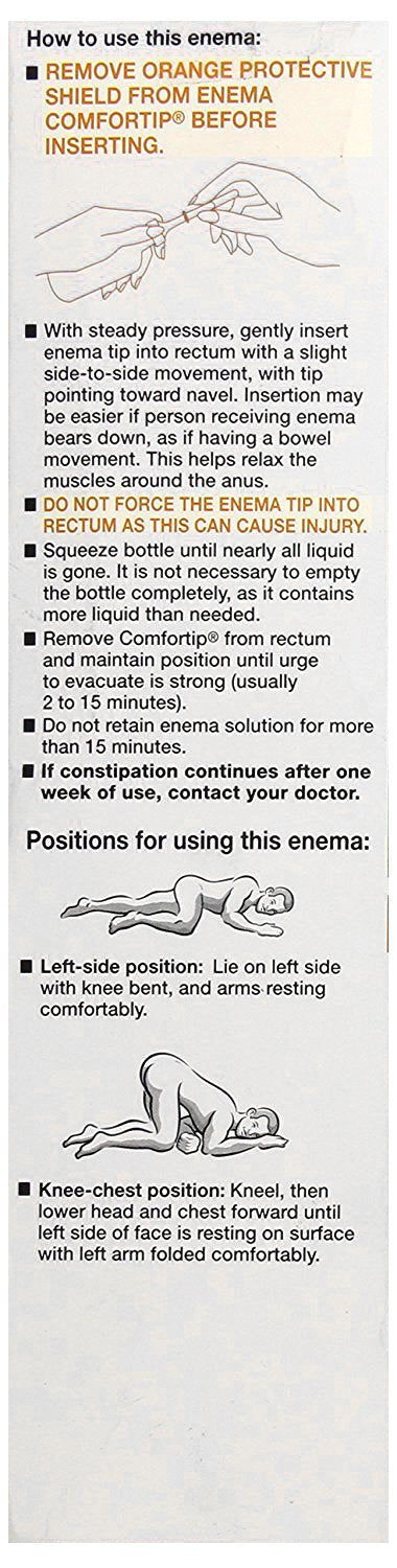 Fleet easy-squeeze bottle supports straightforward enema administration.