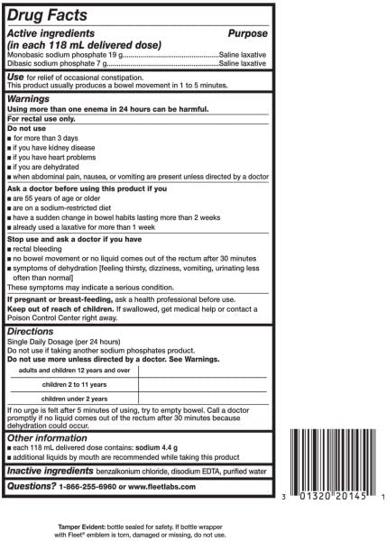 Fleet Enema saline ready-to-use visual illustrating bowel cleansing concept