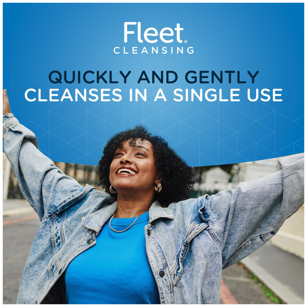 Fleet Fresh & Clean bottle label highlights drug-free saline formula
