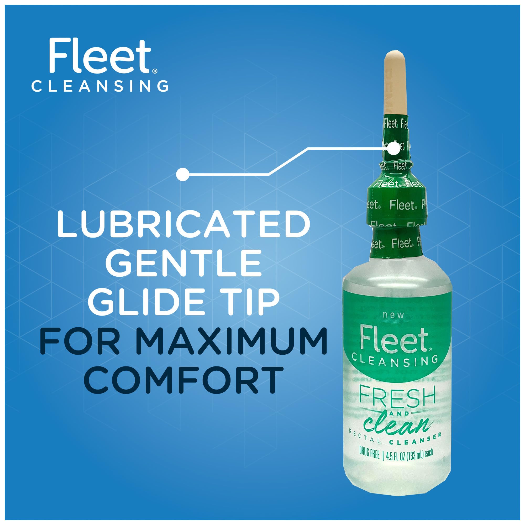 Fleet Fresh & Clean disposable bottle illustrates sanitary post-use disposal