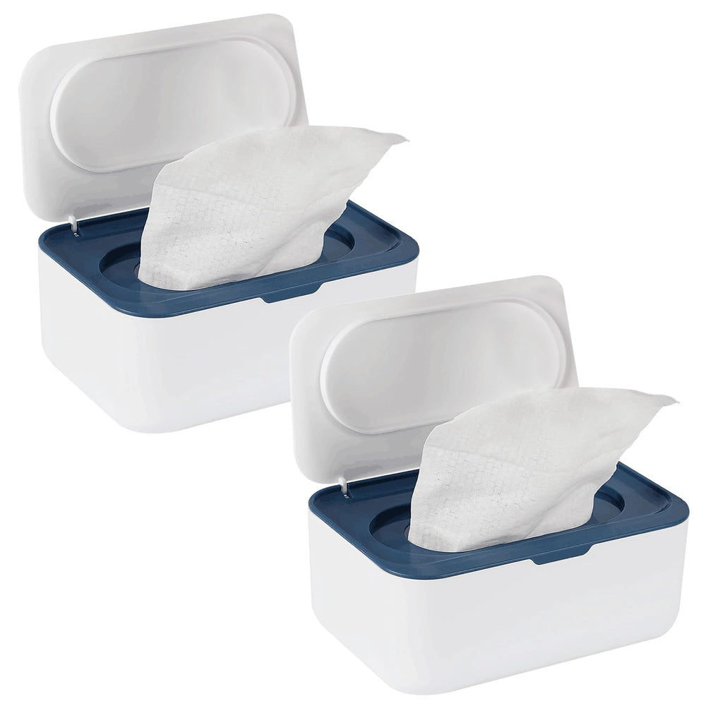 Flenpptly 2-pack wipes dispenser top view, compact and easy to grab