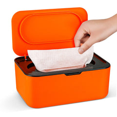 Flenpptly baby wipes dispenser with sealed silicone ring keeps wipes moist and ready