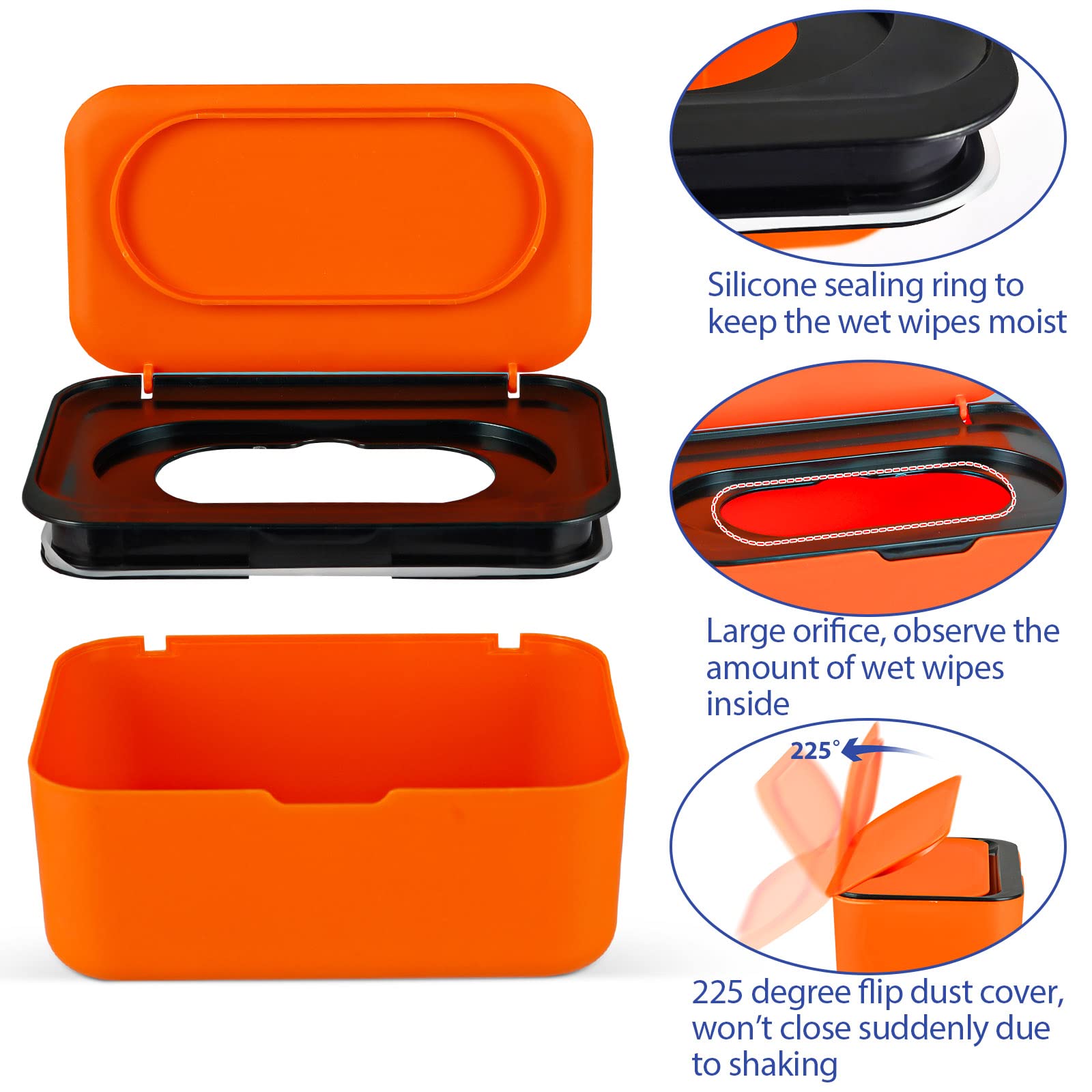 Large capacity up to 80 wipes in the Flenpptly dispenser
