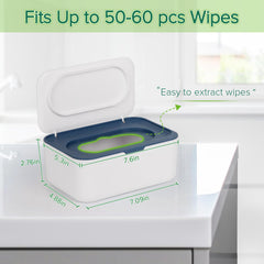 Flenpptly wipes dispenser silicone seal closeup, keeps wipes moist and ready