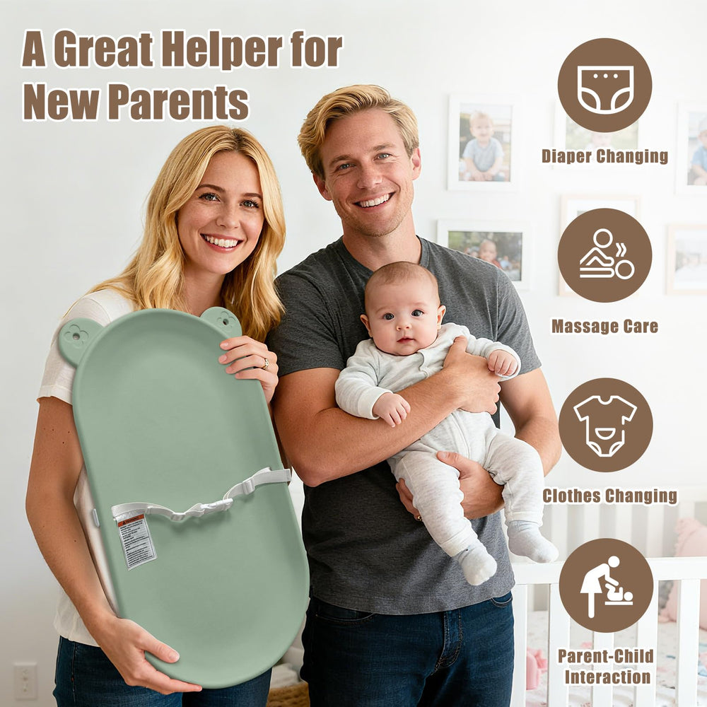 FLEUFAB portable changing pad fits dressers and travel setups