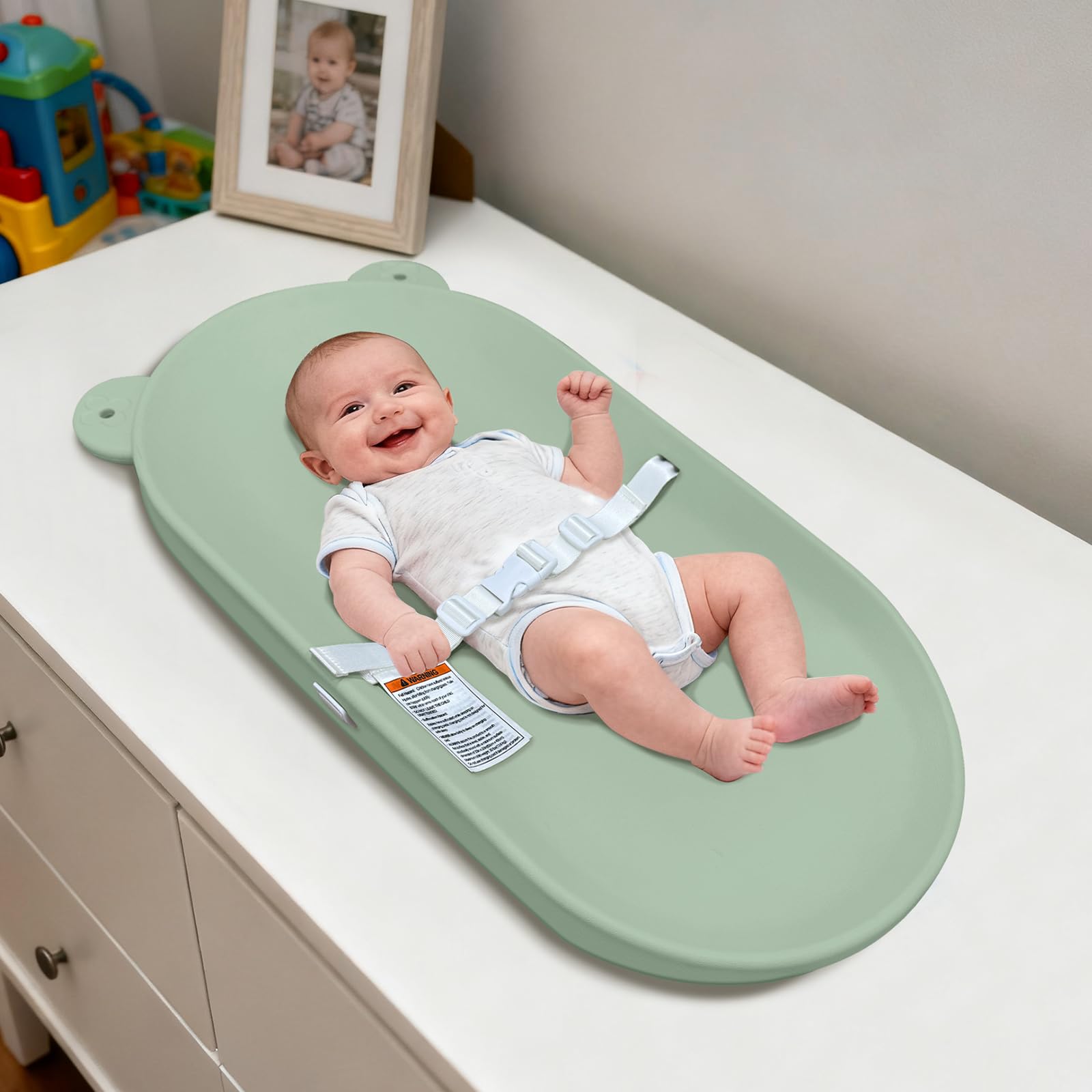 FLEUFAB baby changing pad with soft surface for gentle diaper changes