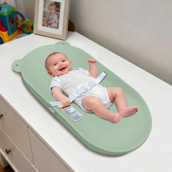 FLEUFAB baby changing pad with soft surface for gentle diaper changes