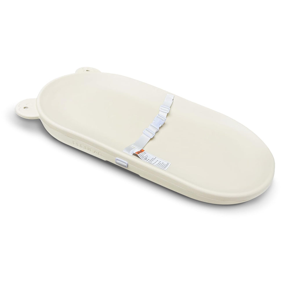 FLEUFAB baby changing pad with waterproof surface for quick cleanups.