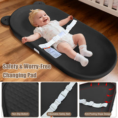 FLEUFAB changing pad non-slip bottom keeps baby stable during changes