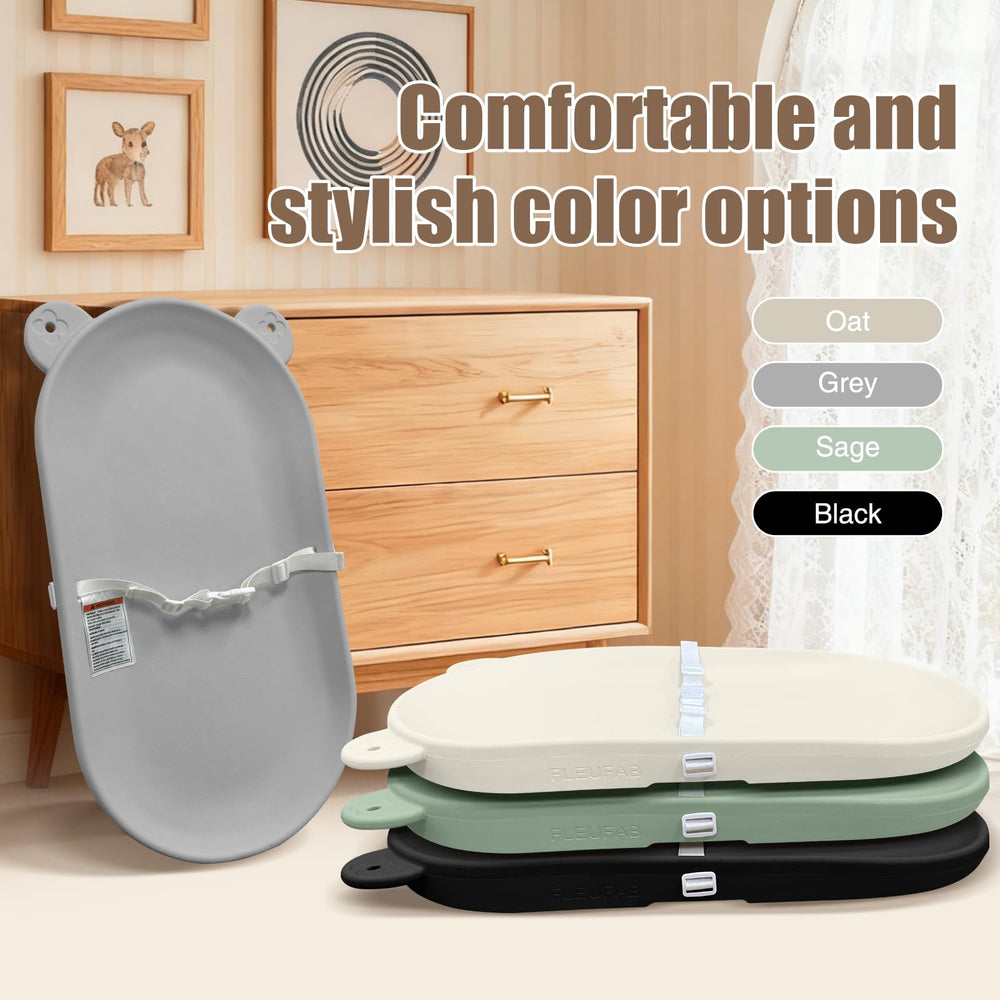 FLEUFAB gray finish makes a stylish nursery gift and everyday use