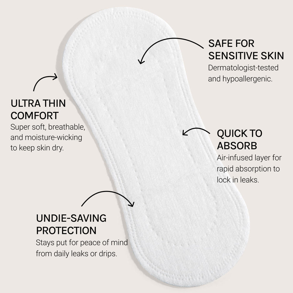 Flex air-infused absorbent layer close-up, fast absorption to prevent leaks.