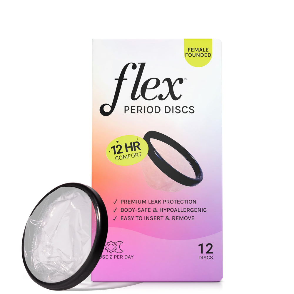 Flex Disc box packaging; compact for discreet travel