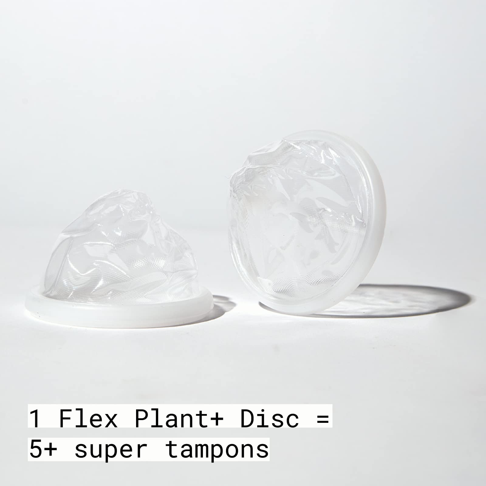 FLEX Plant+ Disc worn all day with high capacity and leak protection